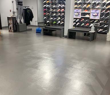Avril Management NYC Commercial cleaning services floor cleaning Foot Lockers store